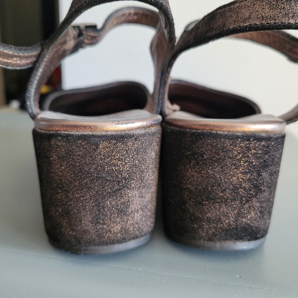 Cordani Suede Platform Wedges Size 38 - Picture 2 of 4